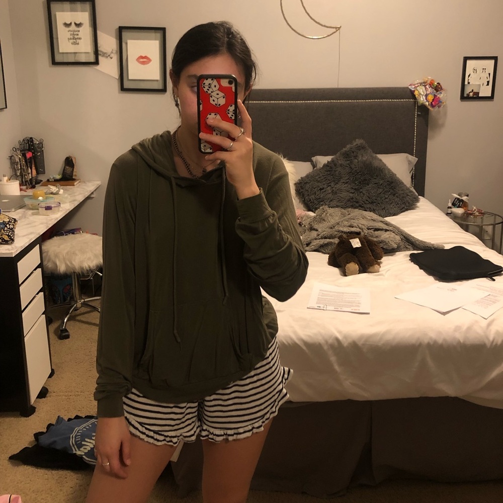 Olive green hoodie